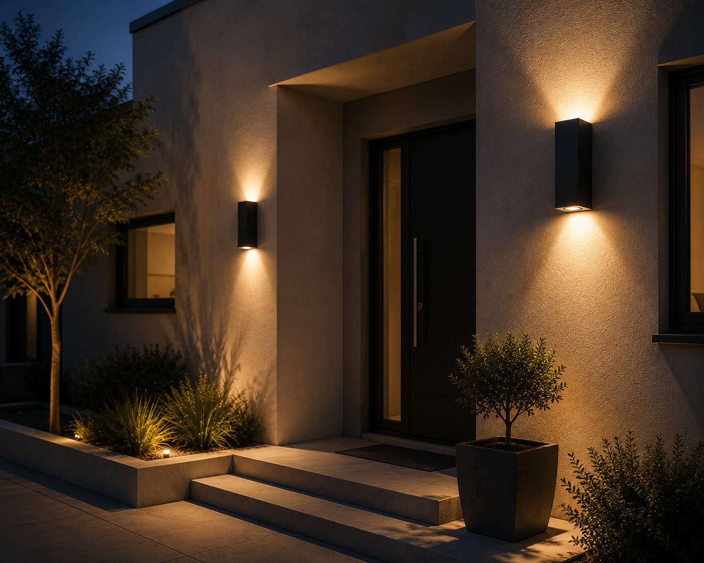 LED Außenwandleuchte – Moderne  Wandleuchte IP65