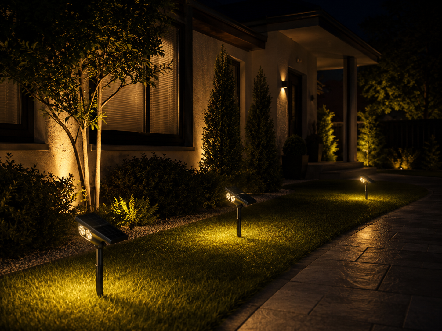 Solar LED Gartenspot – Wetterfeste Außenbeleuchtung für Garten & Terrasse