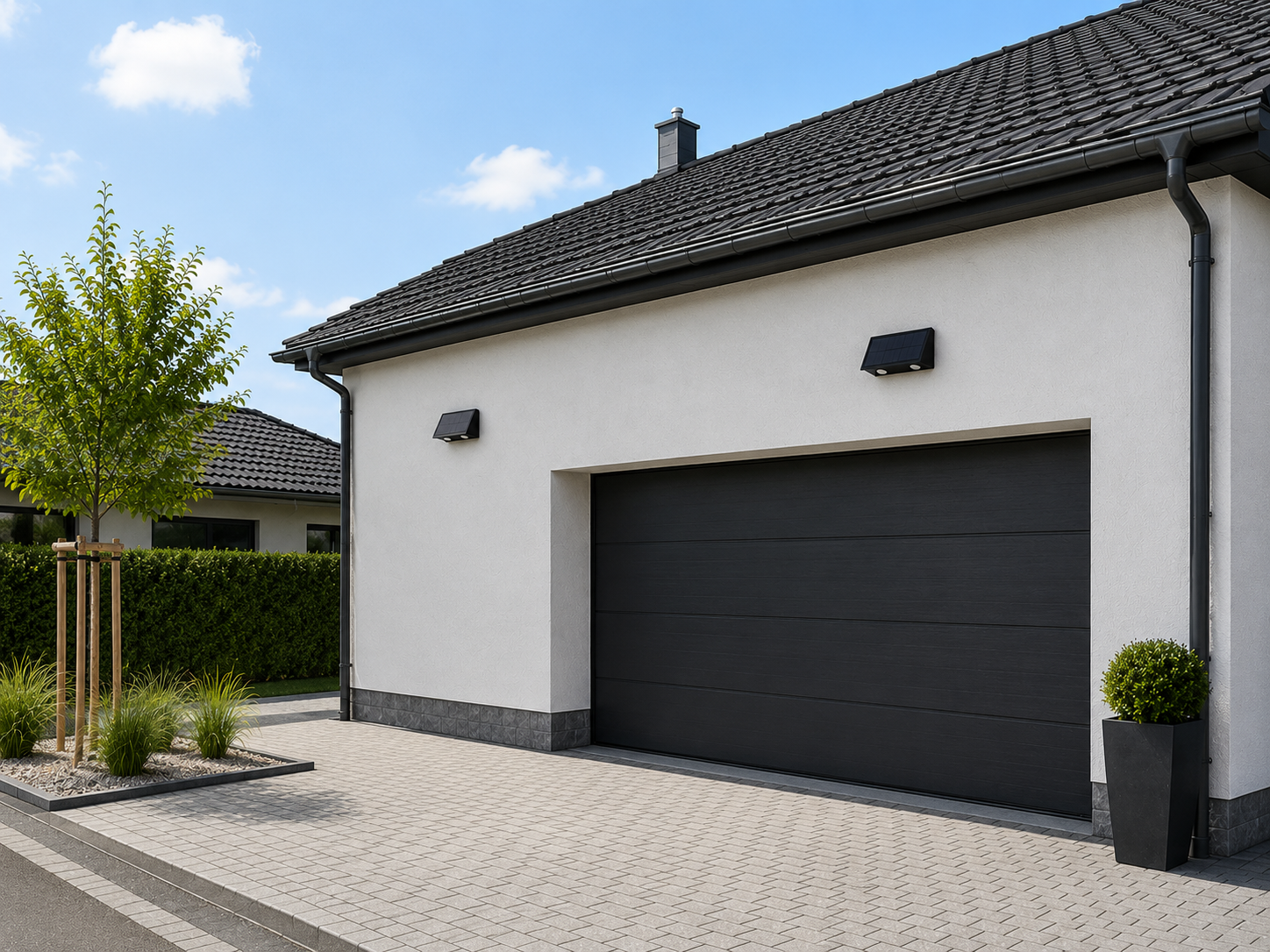 Solar LED-Wandleuchte IP65 – Außenleuchte mit Warmweißem Licht