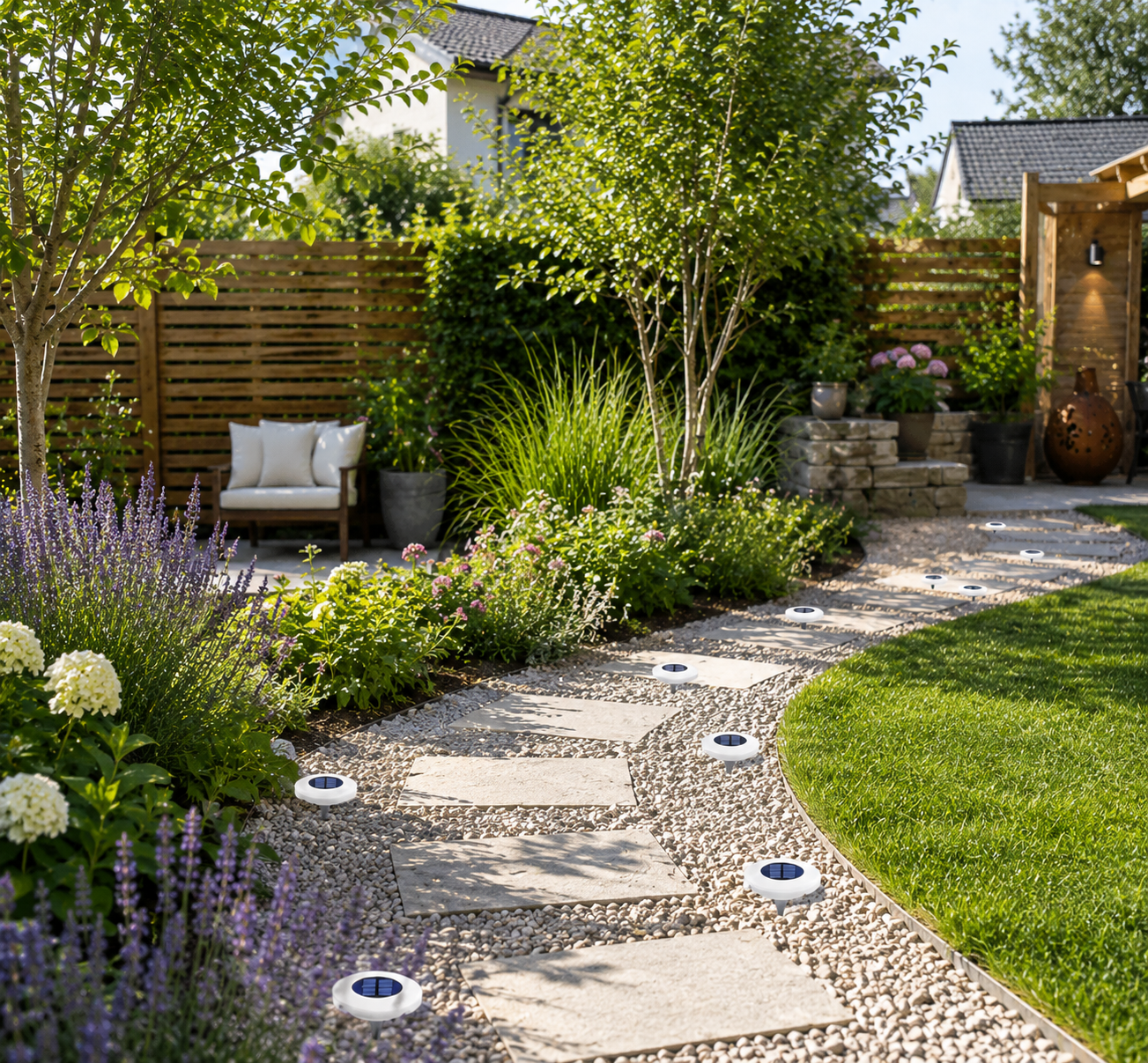 Solar Bodenleuchte LED – Wasserdicht für Garten, Wege & Terrasse