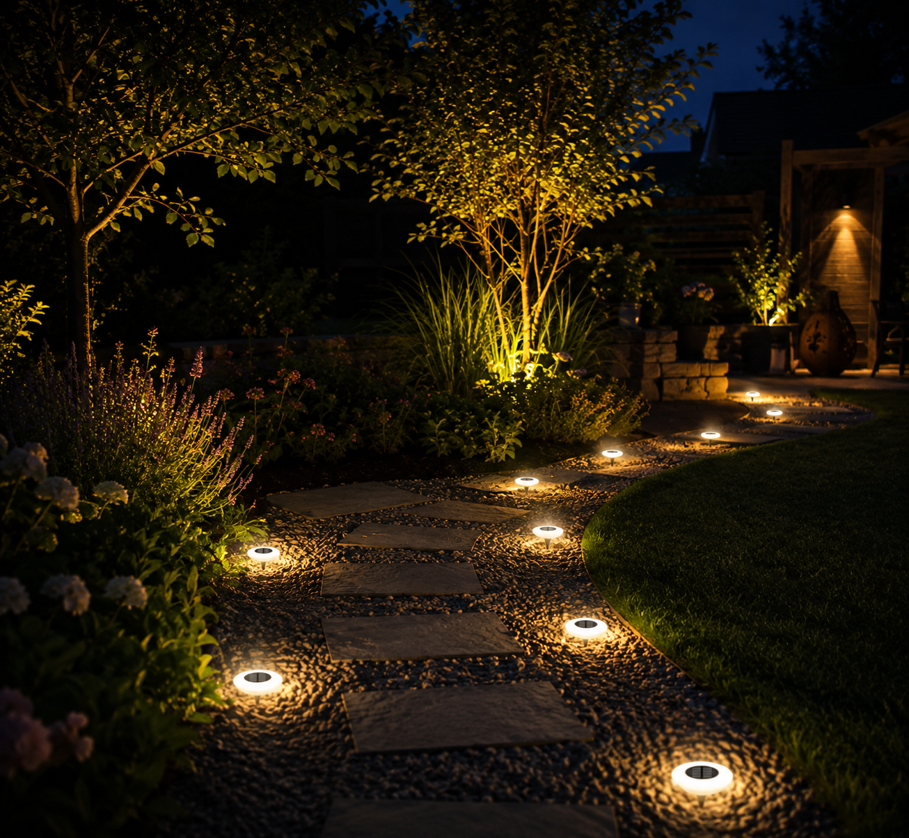 Solar Bodenleuchte LED – Wasserdicht für Garten, Wege & Terrasse