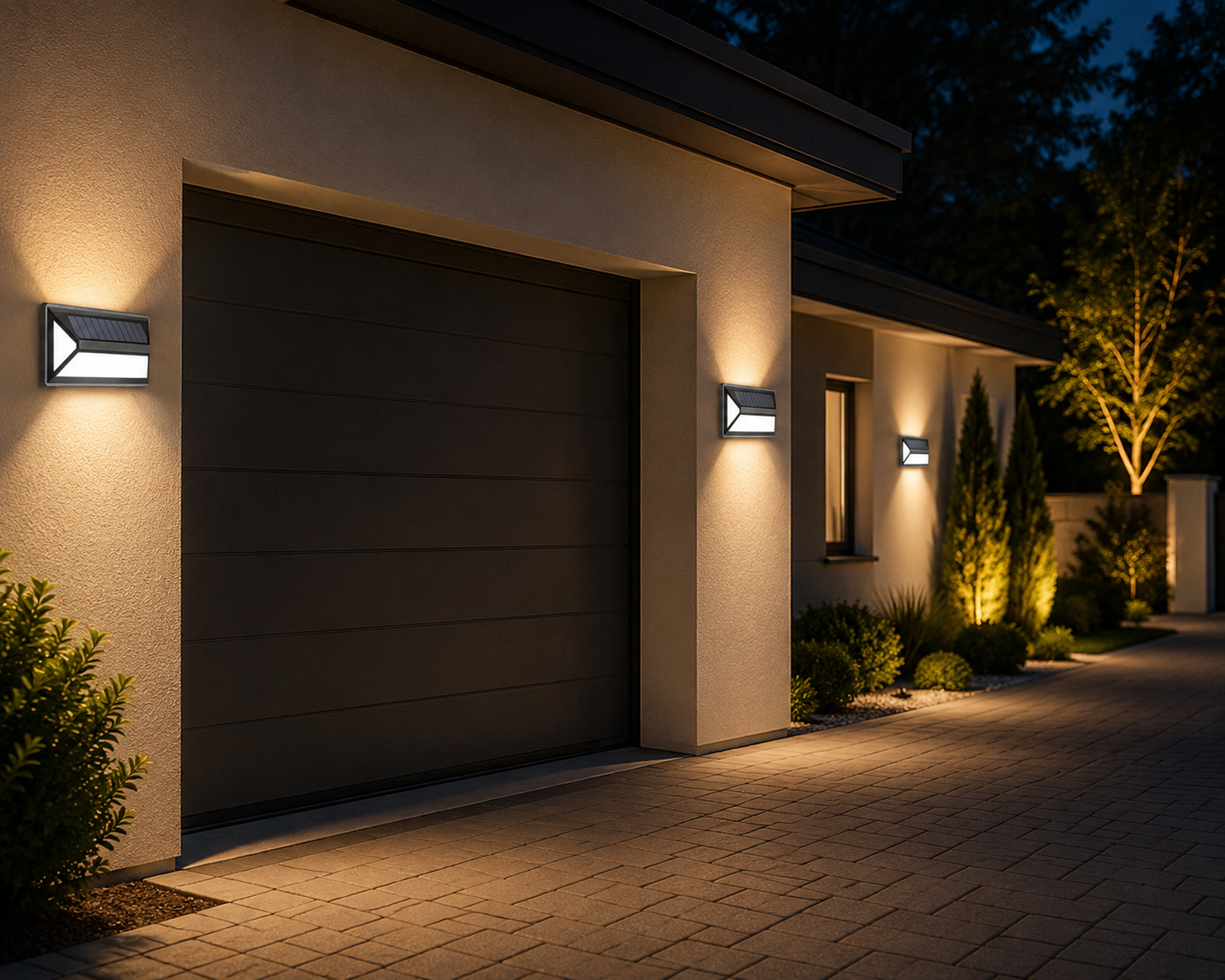 Solar-Wandleuchte mit Bewegungsmelder – Wasserdicht IP65 | PureHome